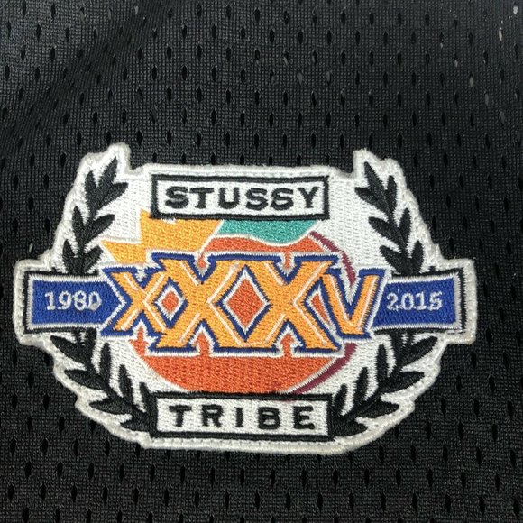 Stussy Tribe Black 2015 Football Mesh Jersey - Picture 3 of 11